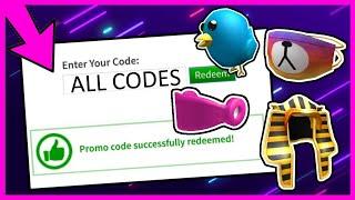 ALL ROBLOX PROMOCODES (2014 - 2021)