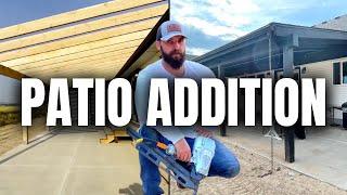 DIY PATIO BUILD || Building a Patio Addition