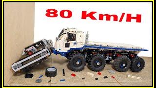 Dodge Charger VS Truck  80 Km/H  Lego Technic Car CRASH test - Fast and Furious