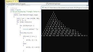 C# Displaying Triangle Patterns (Nested For Loops)