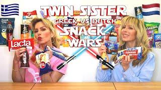 THINGS TO DO DURING QUARANTINE | TRYING SNACKS | DUTCH AND GREEK   SWAP SWEETS AND SNACKS