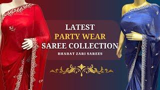 Fancy Designer Saree Collection #fancysaree | Party Wear Sarees #saree #sareefashion Handwork Sarees