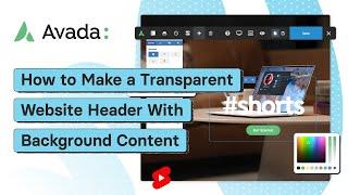 How to Make a Transparent Website Header With Background Content