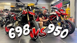 Ducati Hypermotard 698 Mono VS Ducati Hypermotard 950