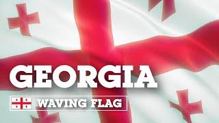 Развевающийся флаг Грузии / Waving Flag of Georgia