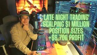 Late Night Day Trading. Scalping a $1 Million Short Position