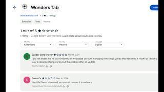 Wonders Tab Extension redirects web browser | How to Remove Wonders Tab & Fix Search Redirect