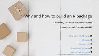 Why and how to build an R package