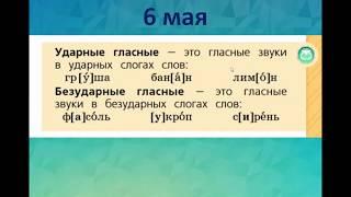 Видеоурок для 1 класса "Ударные и безударные гласные звуки" - Школа России