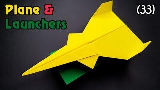 How to make paper plane and launchers || Paper plane 286