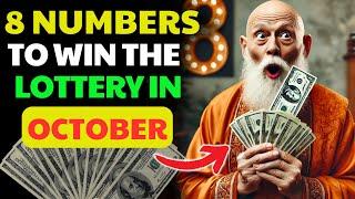 8 LUCKY NUMBERS to WIN the LOTTERY & Become WEALTHY in October 2024 | Buddhist Teachings