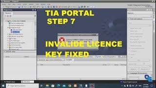 Step7 TIA Portal Invalid License key fixed - PLC programming and WinCC SCADA simulation