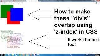 How To Make "div's" Overlap With 'z-index' In CSS