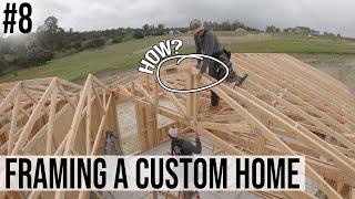 Building A Custom Home | #8 - Framing the Roof (Manufactured Trusses)