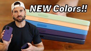 iPhone 12 and iPhone 12 Pro LEATHER and SILICONE Case REVIEW (NEW COLORS!!)