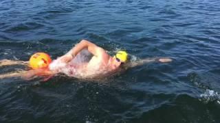 Training swim in Windermere