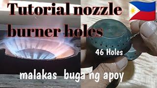 Nozzle burner holes explanation.46 Holes.super lakas ang buga ng apoy.@danielteam6893