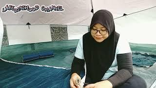 ARPENAZ ULTRAFRESH 6 , BASE SHELTER ULTRAFRESH, QUECHUA CAMPING JOHOR RAMADHAN DI SEKAWAN CAMPSITE