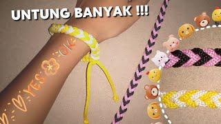 Tutorial Membuat Gelang Dari Tali Kur !! Macrame Mudah dan Praktis !! Ide Bisnis #part2