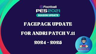 PES2021 || UPDATE NEW FACEPACK V17 RELINKED CPK || COMPATIBLE FOR ANDRI PATCH V11