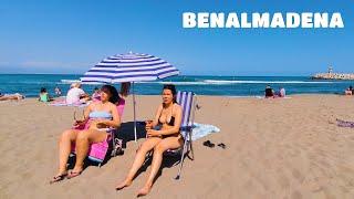 Benalmadena beaches - Beach Walk [Spain 4K] Malaga, Costa Del Sol