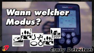 Nokta Makro Simplex - Wann welcher Modus? Feld | Park | Strand | Alle Metalle [Tutorial Deutsch]