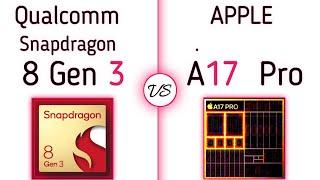 Snapdragon 8 Gen 3 vs Apple A17 Pro | Realtime Compare Battle !