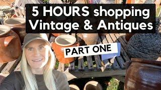 5 Hours of Amazing Antiques, Vintage Finds, Deals,  Lucketts Fall Market 2024: Part One Shop with Me