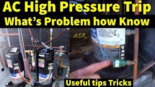 HVAC Repair Tips Tricks High Pressure trip Why How know HP Switch cut out very useful information