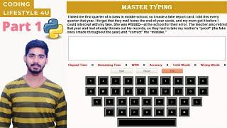 Master Typing Using Python Part 1 | Python Project For Absolute Beginners