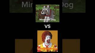 Random vs edits 7: Minecraft Dog vs Ronald McDonald #vsedit #minecraft #mcdonalds #mugen