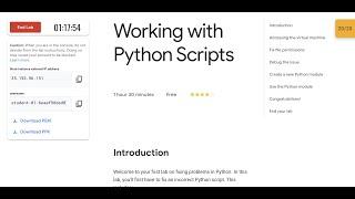 Working with Python Scripts || #qwiklabs || #coursera