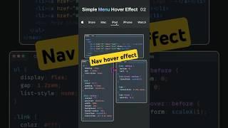 Mouse hover effect in navbar #htmlfullcourse #coding #python #javascript #programming #coding #java