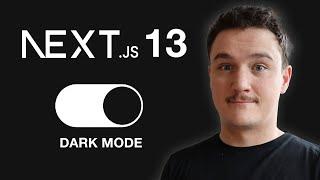 Dark Mode in Next JS 13 App Directory with TailwindCSS (for beginners)