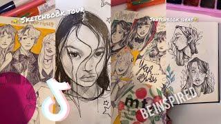 Sketchbook tour/sketchbook ideas that motivates me to draw 1/Be inspired/ Tiktok Arts Compilation#42