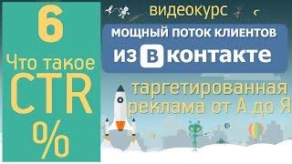 6.  Что такое CTR (Мощный поток клиентов из ВК. Таргетированная реклама от А до Я)