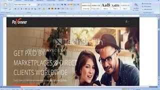 Registration in the Payoneer portfolioالتسجيل في محفظة بايونير