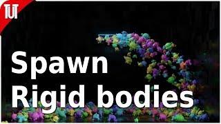 [014] Blender tutorial? - Spawn rigid bodies [Animation nodes]