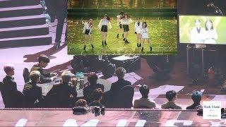 BTS , Seventeen REACTION TO GFRIEND STAGE (Time for the moon night +Sunrise)@190115