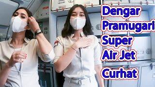 First Time  With Super Air Jet - Listen to the flight attendants talk.