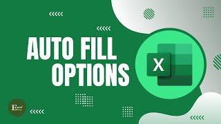 How to use Auto Fill Option in Excel | Excel Tutorials No 46