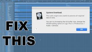 5 + 1 Ways to FIX CRASHES IN LOGIC X - System Overload