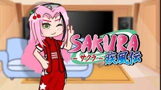 Time 7 (+Hinata) react to Sakura Haruno || Sasusaku ||