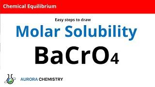 Determine MOLAR SOLUBILITY of Barium chromate(BaCrO4)