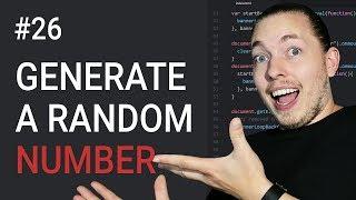 26: How To Create A Random Number Using JavaScript | Create A Random Number | JavaScript Tutorial