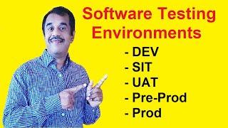 software testing environment in software industry or IT industry( DEV / SIT /  UAT /Pre-Prod)- Prod