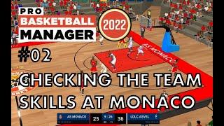 #02 Pro Basketball Manager 2022 - Checking the roster and putting the line-up