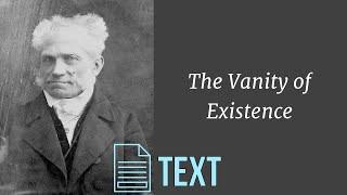 Schopenhauer: The Vanity of Existence | TEXT ONLY