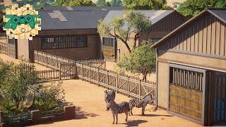 Zebra and Gazelle Backstage Area | Planet Zoo Speed Build | Limpopo EP7