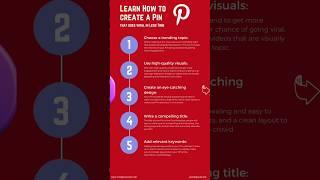 Learn How to create a Pin that goes viral in Less Time #shorts #pinterest #videos